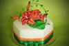 Florystyczna pasja - tematem przewodnim Lilie Tygrysie - urodzinowy tort czkoladowo-pomarańczowy 2,9kg